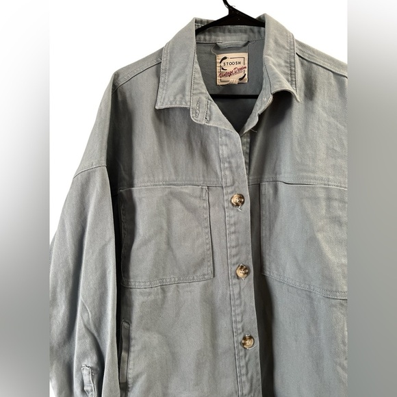 Stoosh vintage denim blue jean button down jacket - Picture 2 of 5
